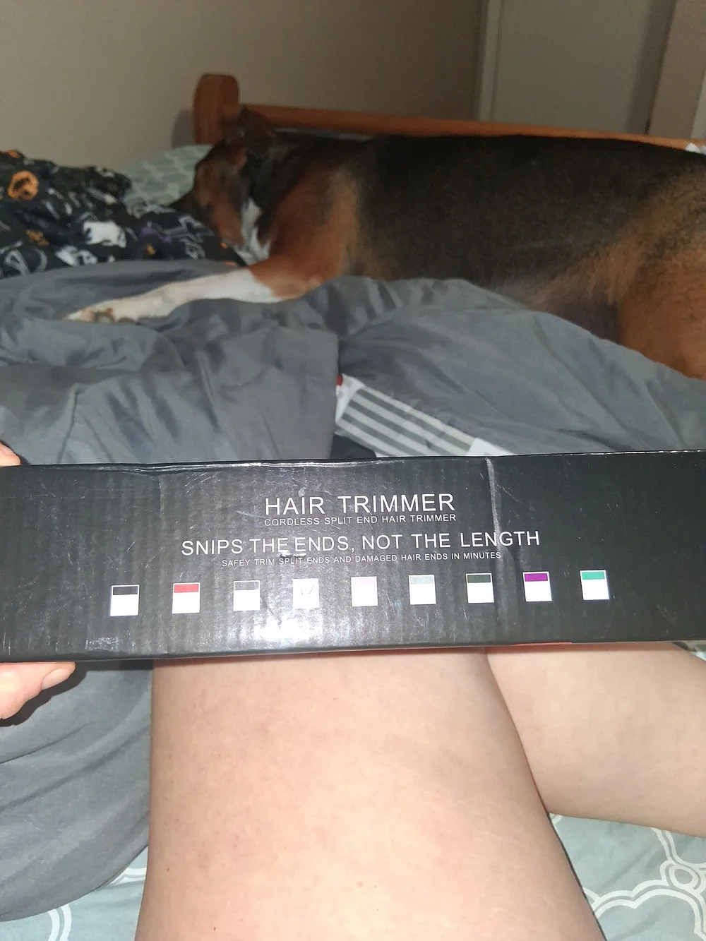 Black Cordless Split End Hair Trimmer